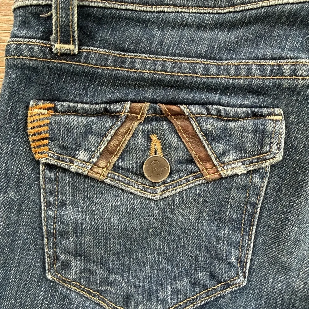 PAIGE Vintage Fairfax Blue Washed Flare‎ Jeans sz 25- Y2K